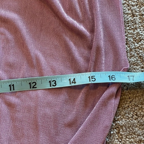 NWOT Ripley Rader Slinky Lavender Jumpsuit, Short Sleeves,V-Neck,Wide Leg, 1-XS - Picture 8 of 16